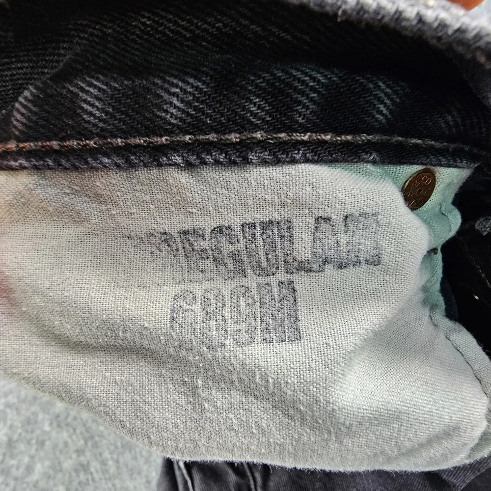 Vintage Levi's 501 Black Denim Jeans 37x26‎ Faded Charcoal Button Fly Y2K 2004